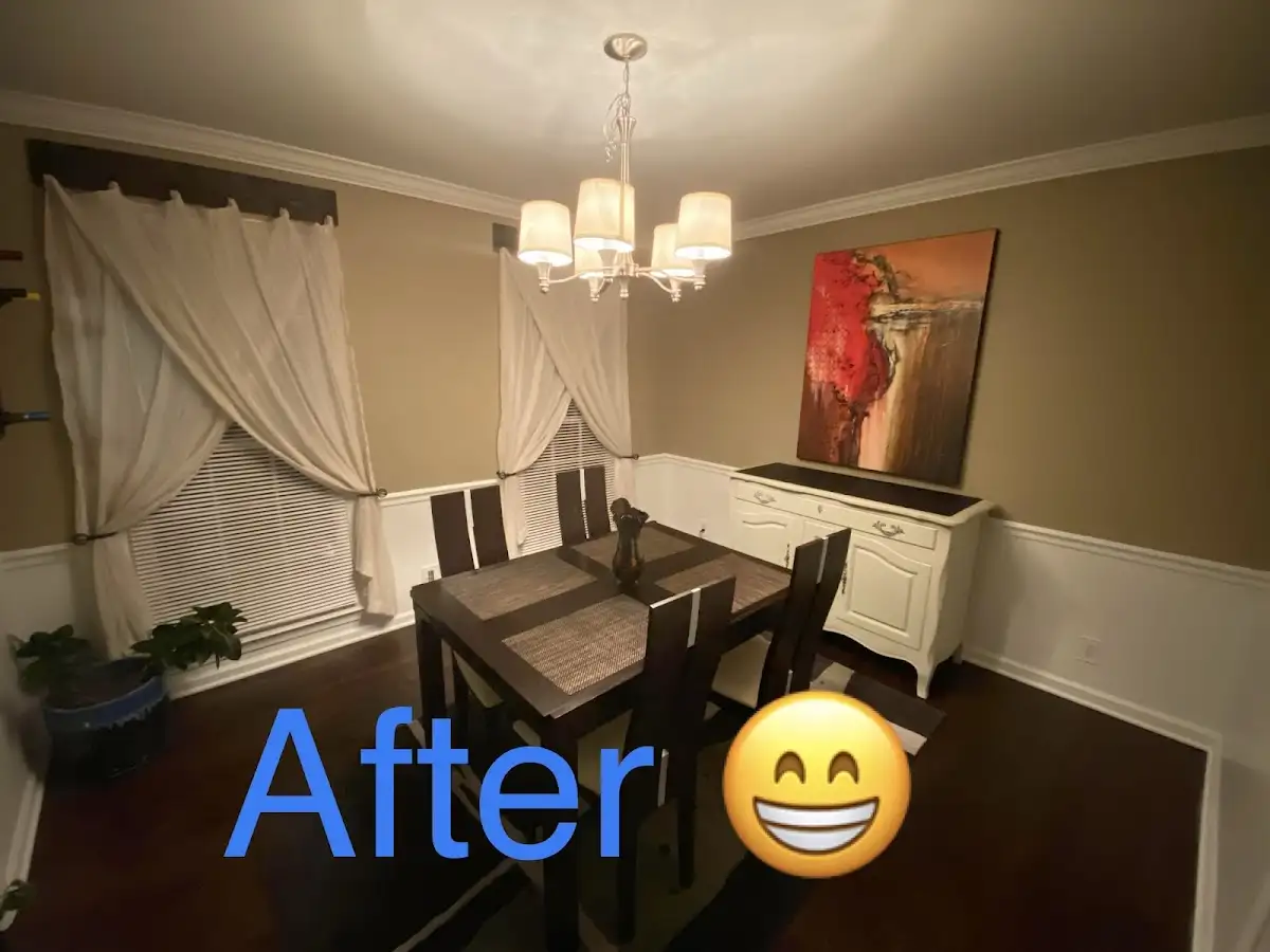 Professional dining room restoration after water damage in Saratoga