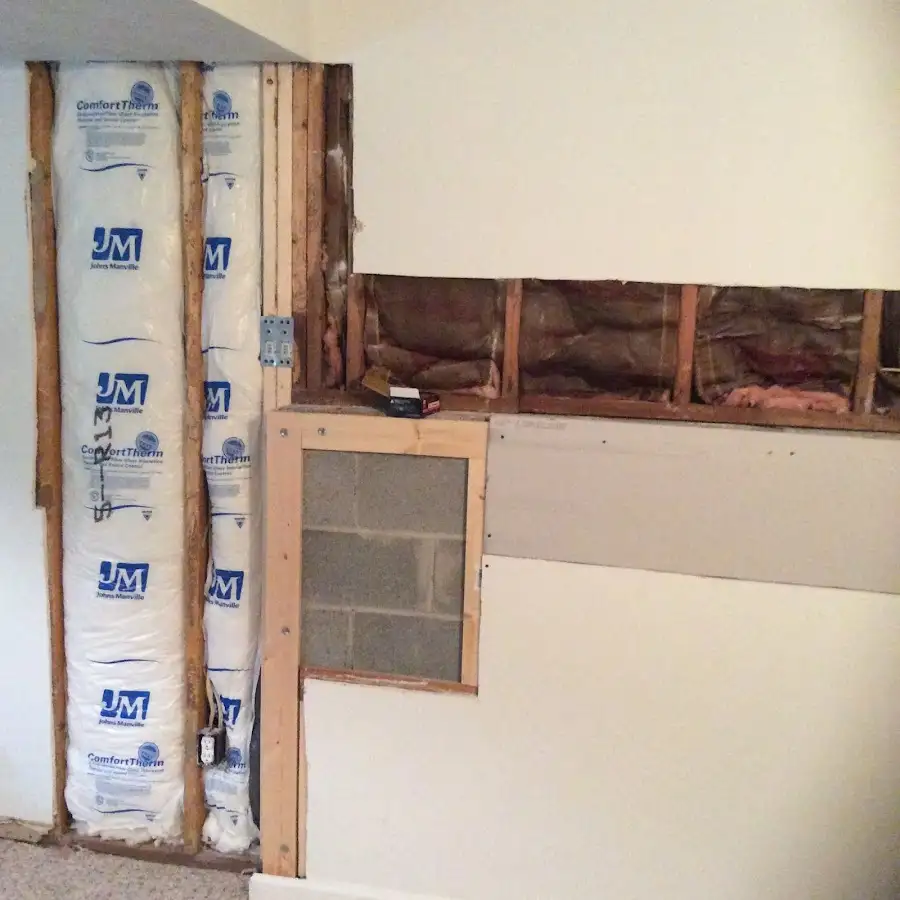 Wall insulation replacement during Contents Cleaning & Restoration in Saratoga